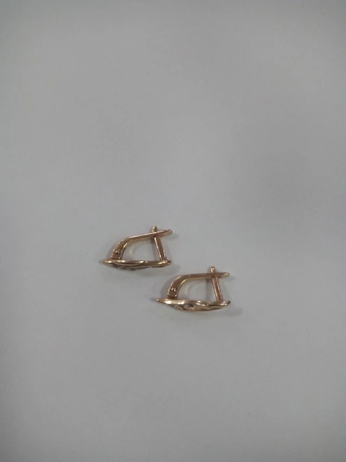 Серьги золотые с камнями 585 проба 2,060 гФМ