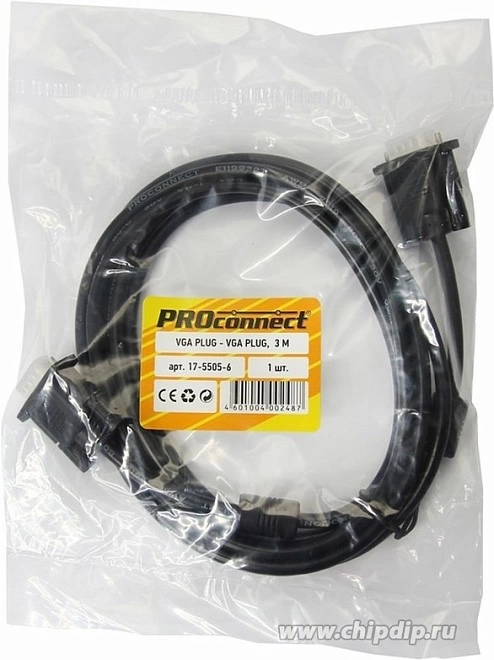 Кабель PROconnect 17-5505-6 VGA-VGA 3m