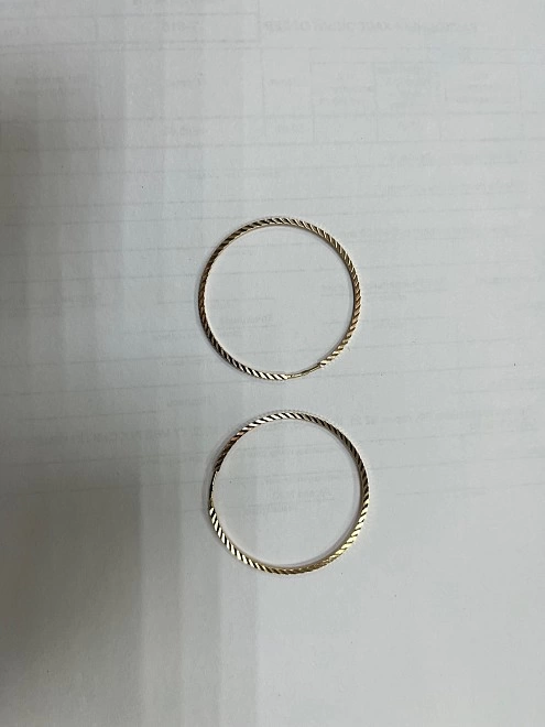 Серьги  золотые 585 проба 2.85гр 4 см Ф.М.