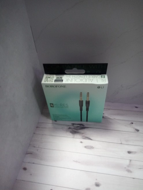 Кабель AUX Borofone BL1 Audiolink BLACK  1М