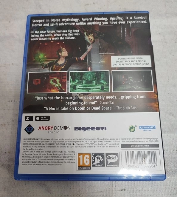 Диск для приставки PS5 APSULOV end of gods