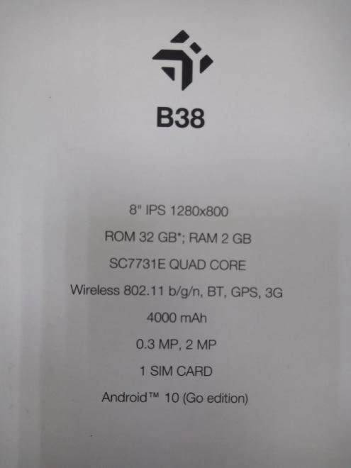 Планшетный компьютер с 3G DEXP Ursus B38