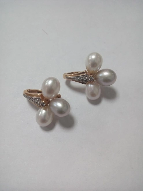 Серьги  золотые 585пр 7,9гр (ФМ)