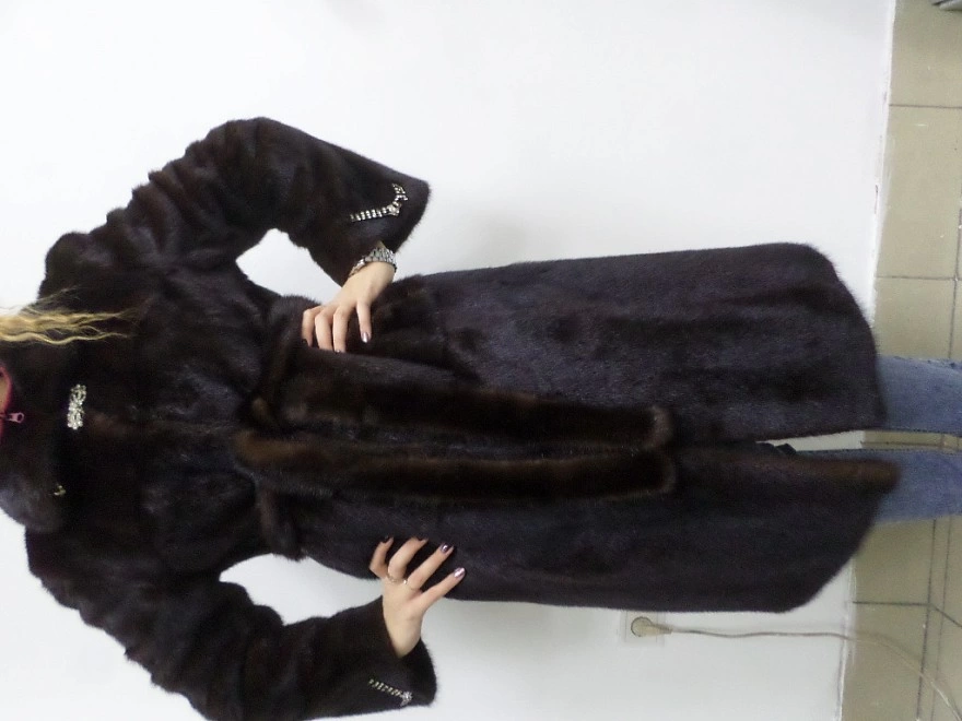 Шуба длинная, цельная Saga Furs 44-46р.