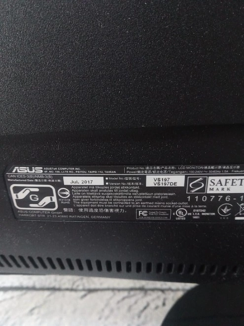 Монитор Asus VS197DE