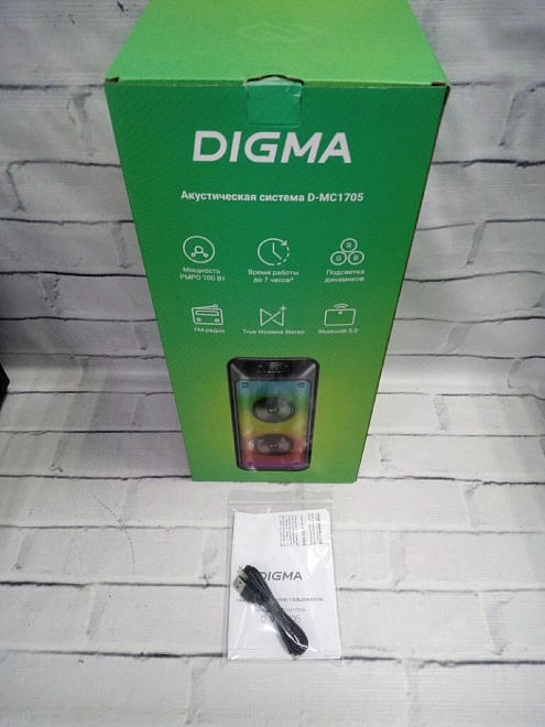 Портативная акустика Digma D-MC1705