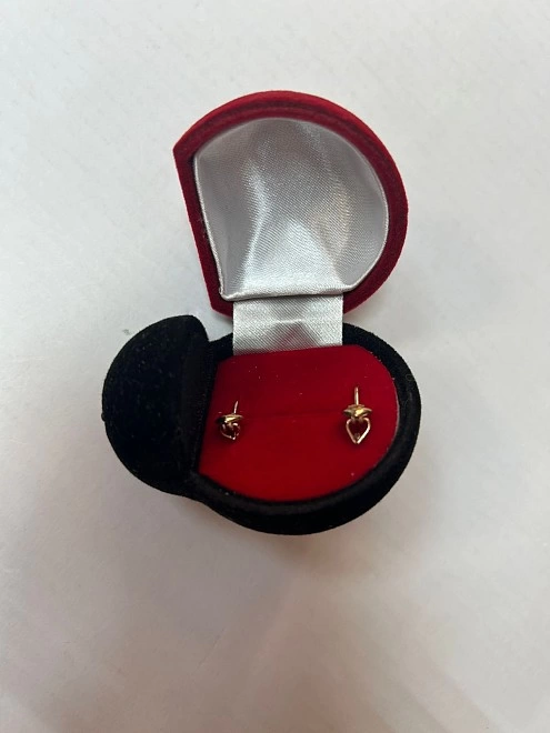Серьги золотые 375 проба 0,805 гр (ФМ)
