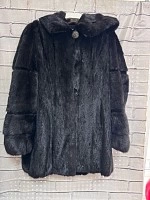 Шуба средней длинны, цельная Норковая р.48