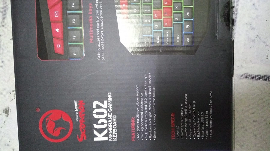 Клавиатура USB Marvo K602