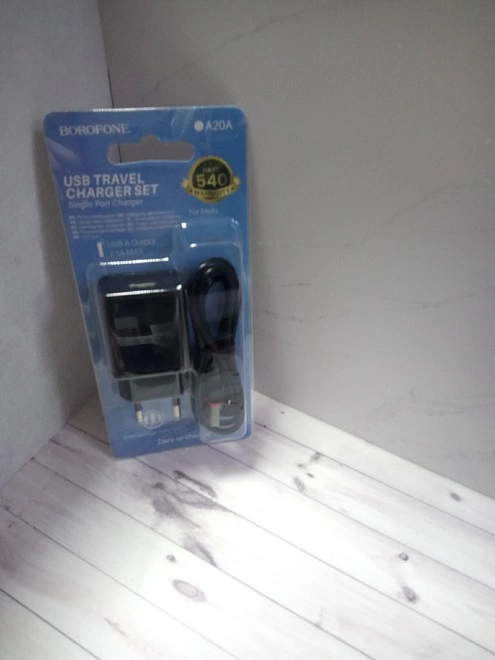 Зарядное устройство для телефона Borofone BA20A СЗУ+MICRO USB 2.1 A  Черный