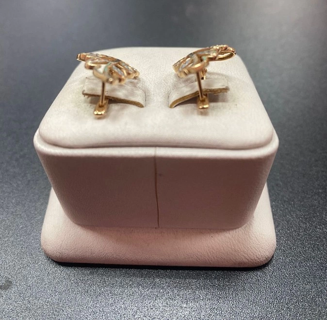 Серьги золотые 585 проба 3гр, 2см