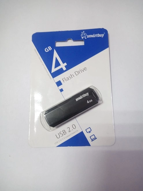USB Flash Drive Smart Buy 4GB 2.0 BLACK CLUE