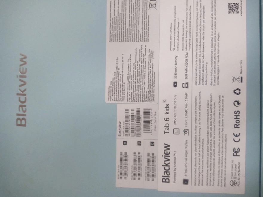 Планшетный компьютер Blackview Tab 6 Kids 3/32