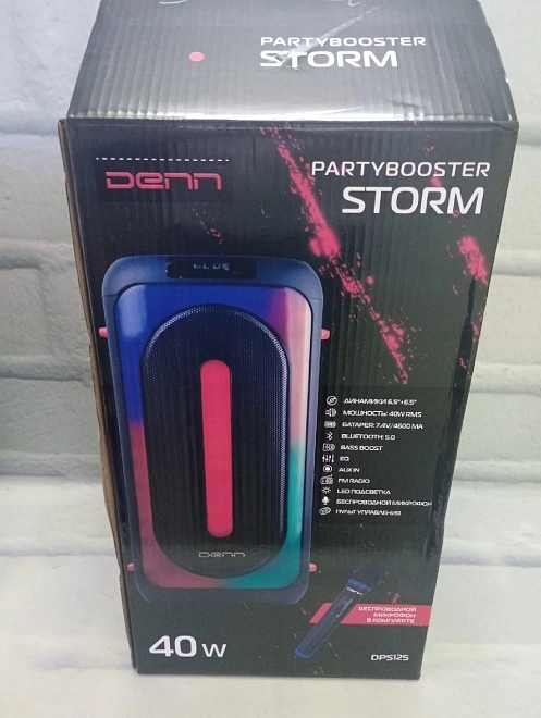 Акустическая система 2.0 Denn Partybooster Storm (DPS125)