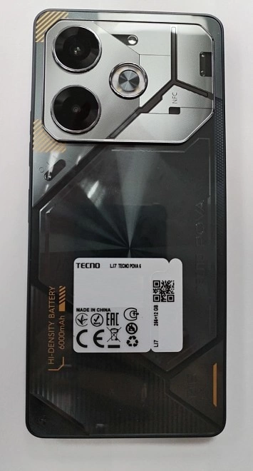 Смартфон Tehno POVA 6 12/256GB Meteorite Grey