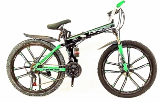 Велосипед Dinos 26" 21скор Зелено-оранжевый (DIN-36-2)