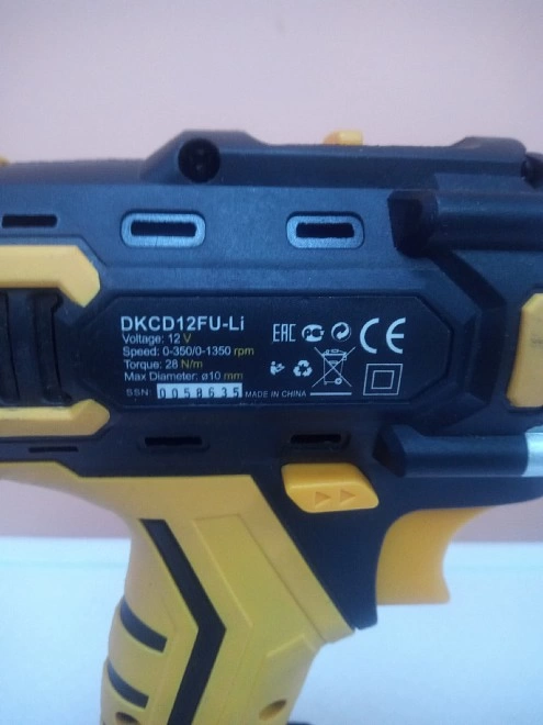 Шуруповерт DEKO DKCD12FU-Li