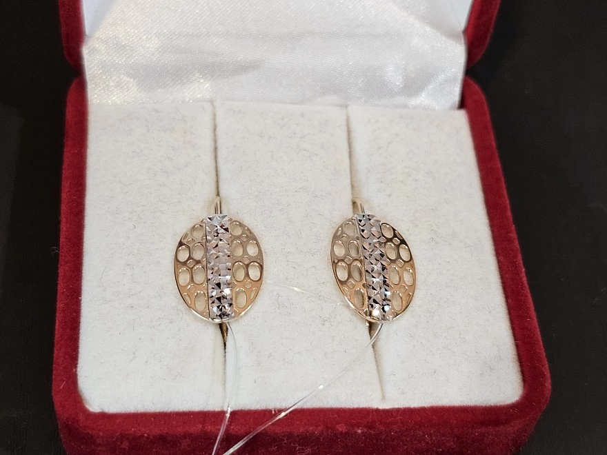 Серьги золотые  585 проба 2,35гр (ФМ)