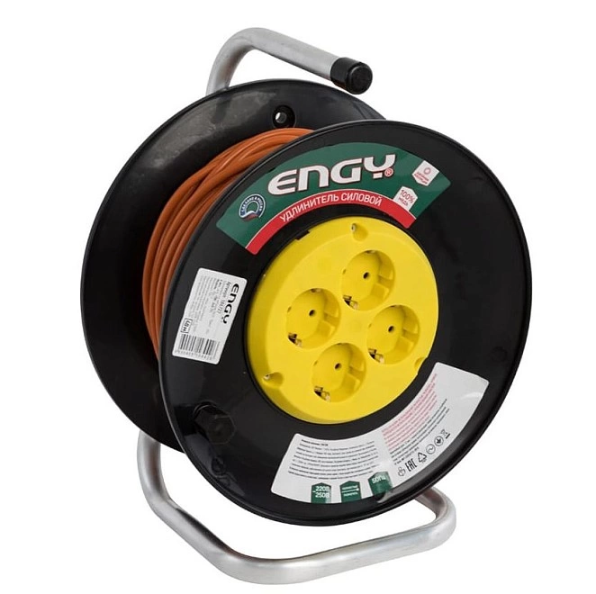 Удлинитель Engy Гранд 40м/4 розетки с заземлением