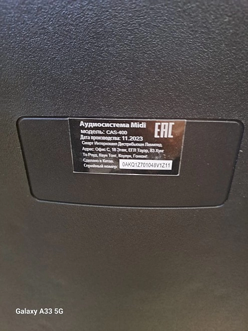Портативная акустика AIWA CAS-400