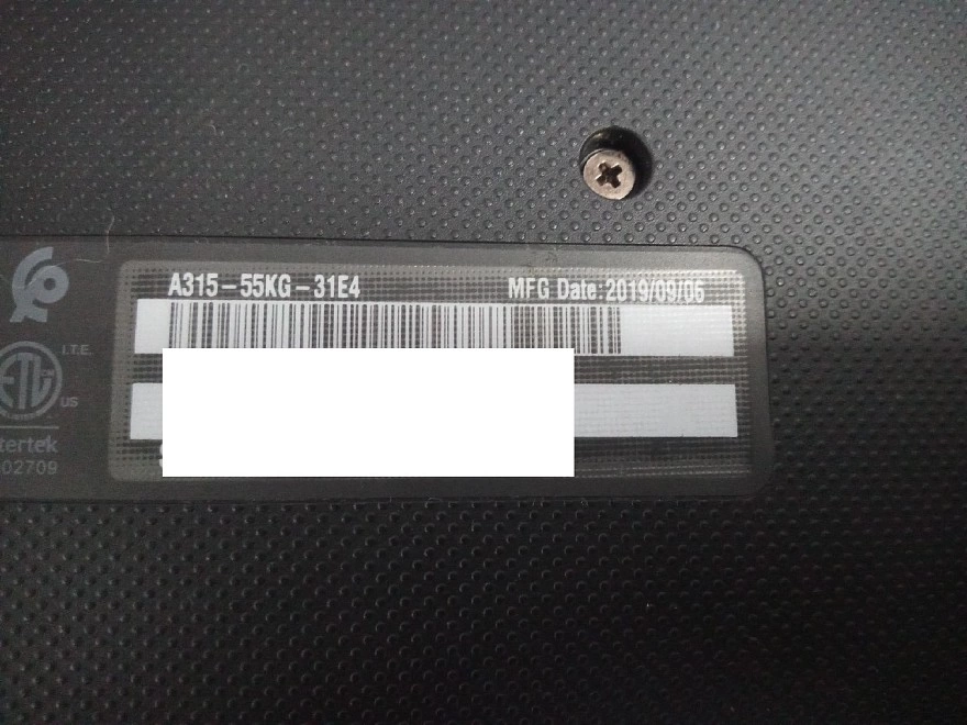Ноутбук Acer Aspire 3 A315-55KG-31E4(Core i3/8Gb/256Gb/Intel)