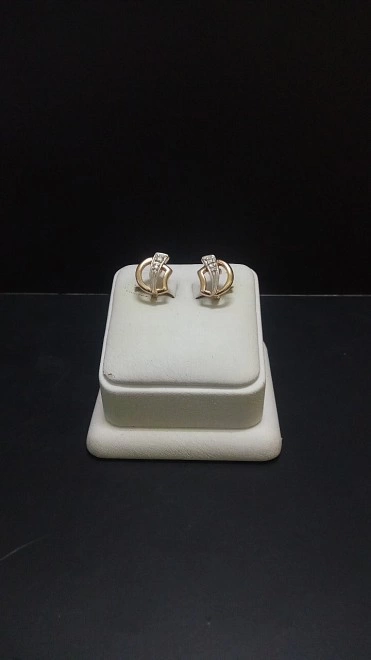Серьги  золотые 585 проба 3,96 гр (ФМ)