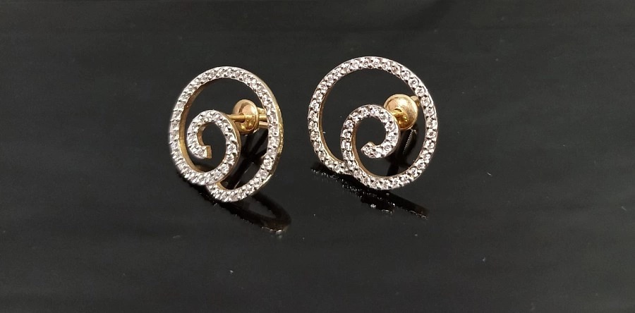 Серьги  золотые 585 проба 3,51 гр. (ФМ)