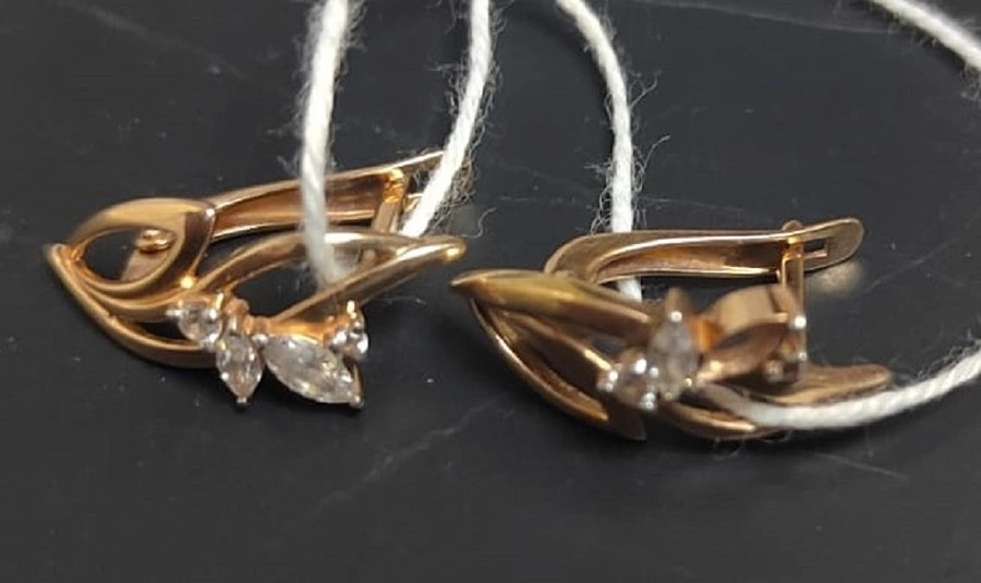 Серьги золотые 585 проба 2.9 гр ФМ