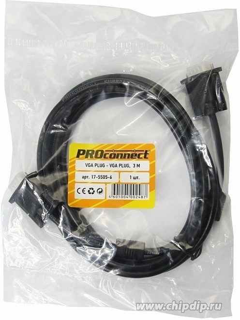 Кабель PROconnect 17-5505-6 VGA-VGA 3m
