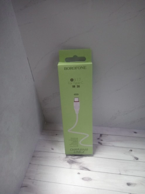 USB кабель Borofone BX 17 FOR Type-C 1M 3A