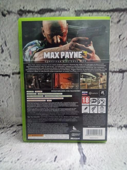 Диск для X-Box 360 Rockstar Games Max Payne 3