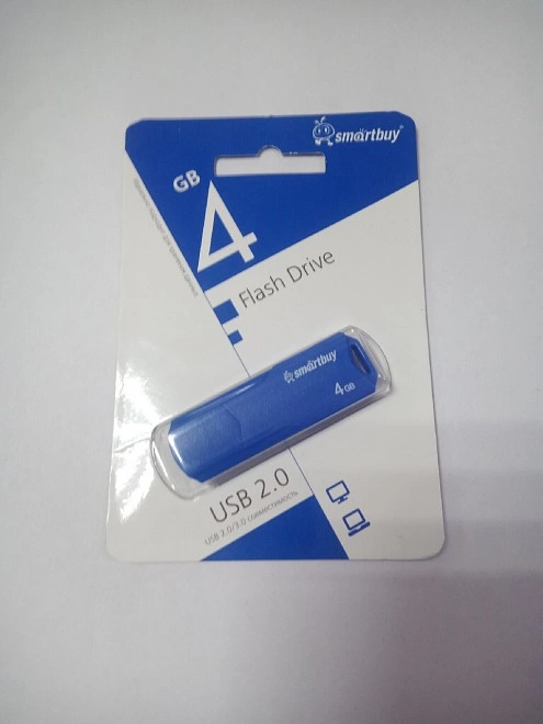 USB Flash Drive Smart Buy 4 GB USB 2.0 CLUE BLUE