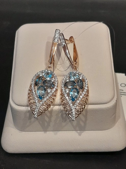 Серьги Золотые 5,32 (5) гр 585пр Ф.М.