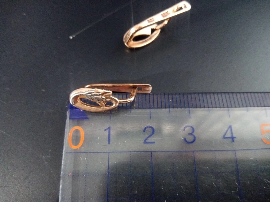 Серьги золотые  583 проба 3,12 гр (ФМ)