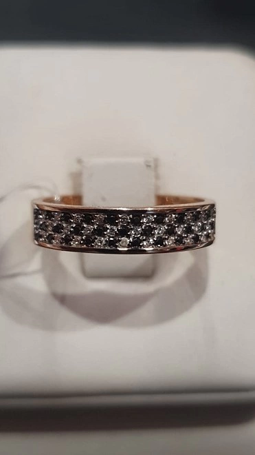 Кольцо золотое с камнями  585пр 18р-р 2,94гр ФМ