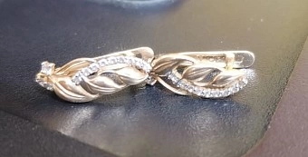 Серьги золотые 585 проба 1,8 гр