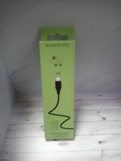 USB кабель Borofone X17 FOR  Type-C 1М 3А  BLACK