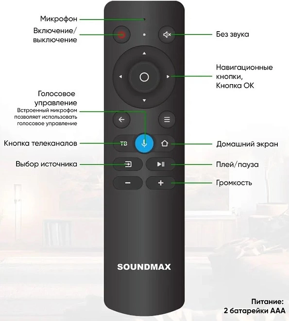 Телевизор SoundMax SM-LED55M04SU