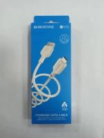 USB кабель Borofone BX 70 2.4A 1м белый