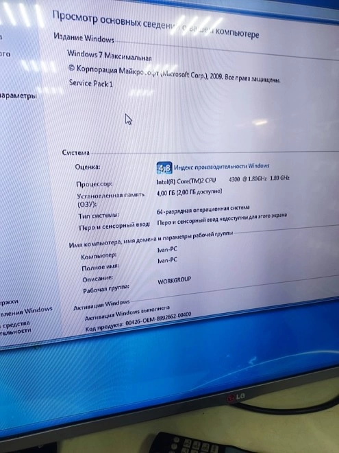 Системный блок No Name 150GB/4GB/Intel Core 2 1.8GHz/AMD HD5500Series