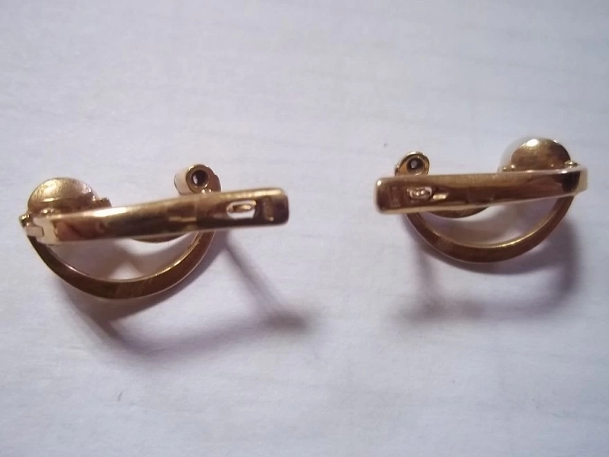 Серьги  золотые 585 проба 4,37 гр (ФМ)