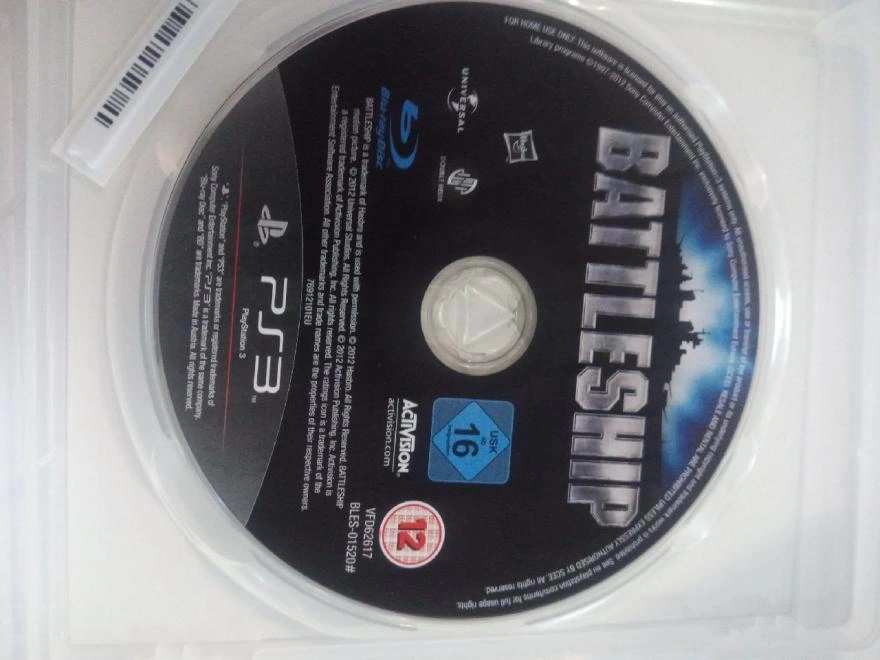 Диск для PS III  BATTLESHIP (морской бой)