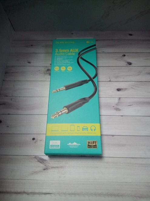 Кабель AUX Borofone  Borofone BL16 1м чёрный