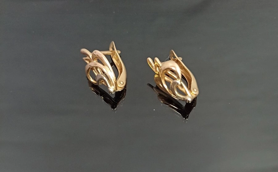 Серьги  золотые 585 прба 2,34 гр (ФМ)