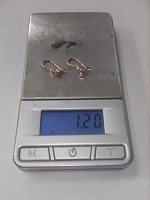 Серьги золотые 585 1,20 грФМ