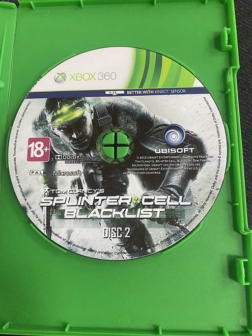 Диск для X-Box 360 <> Tom Clancys SPLINTER CELL