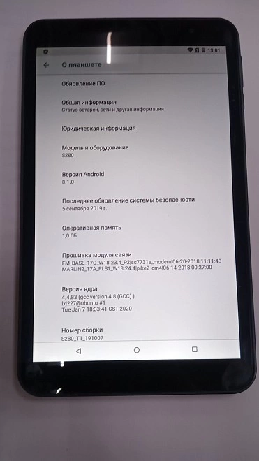 Планшетный компьютер с 3G  DEXP Ursus S280 16 ГБ 3G