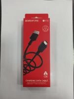 USB кабель Borofone BX 70 2.4A 1м черный