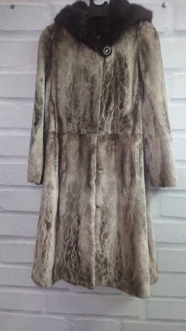 Шуба Норковая Feili fashion fur 44 р-р с капюшоном